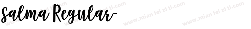 salma Regular字体转换